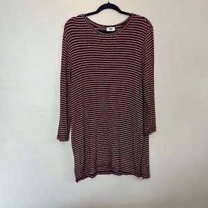 Maroon Stripes Tunic